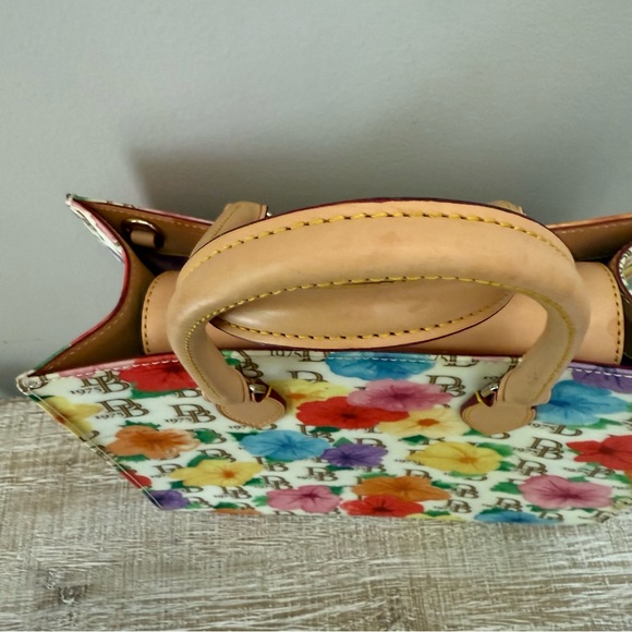 Dooney & Bourke Janine Signature Multi Floral Purse, EUC - Picture 7 of 16